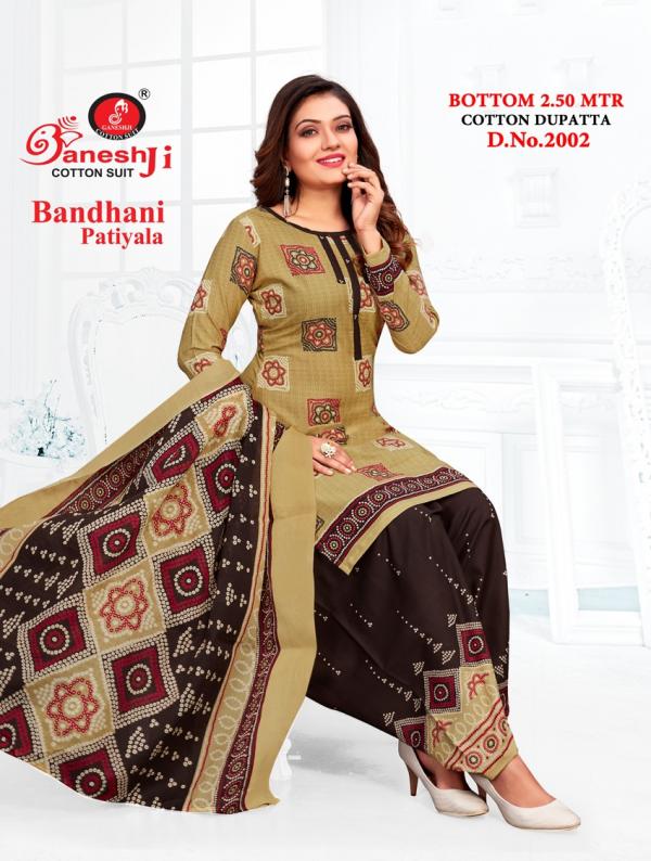 Ganeshji Bandhani Patiyala Vol-2 Cotton Dress Material